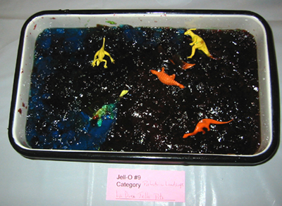 dinosaurs in Jell-O